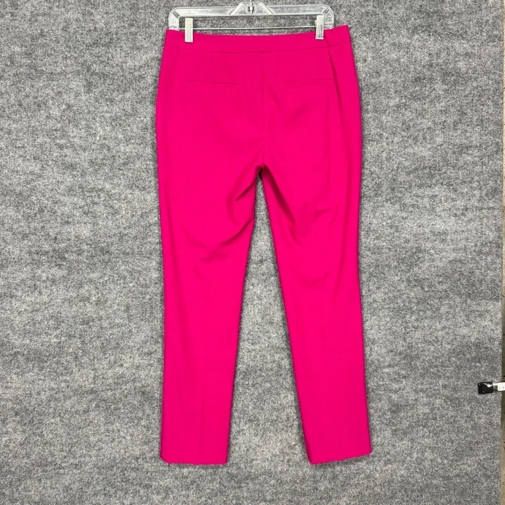 Vince Camuto Dress Pants Womens 4 Fuchsia Pink Tailored Slim Leg Low Rise Career